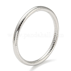 304 de acero inoxidable brazaletes simples, color acero inoxidable, diámetro interior: 2-3/8 pulgada (6.05 cm)