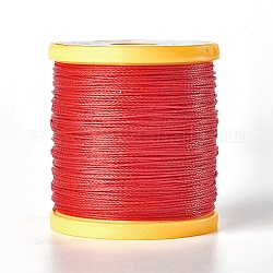 Круглый вощеный полиэфирный шнур, микро шнур макраме, нитки для шитья кожи, для изготовления браслетов, бисероплетение макраме, красные, 0.65 мм, около 164.04 ярда (150 м) / рулон