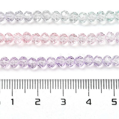 Прозрачные окрашенные стеклянные бусины DGLA-A034-T3mm-A23-1