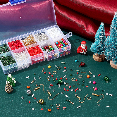 Комплекты ювелирных украшений на рождественскую тему DIY-WH0223-92-1