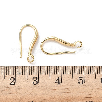 Латунные крючки для сережек EJEW-R025-14G-01-1