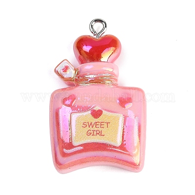 Подвески из непрозрачной смолы с уф-покрытием RESI-R458-04C-1