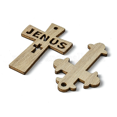 100шт деревянные подвески X1-WOOD-G020-01-1