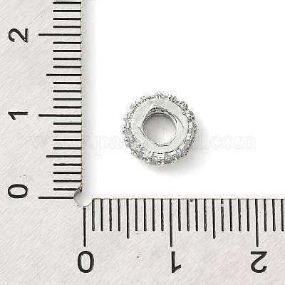 Покрытие стойки латунные прозрачные бусины из кубического циркония KK-G501-06A-P-1