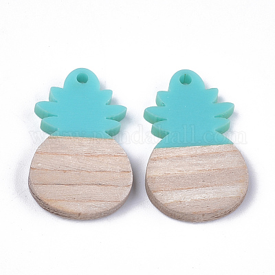 Подвески из смолы и дерева X-RESI-S358-45A-1