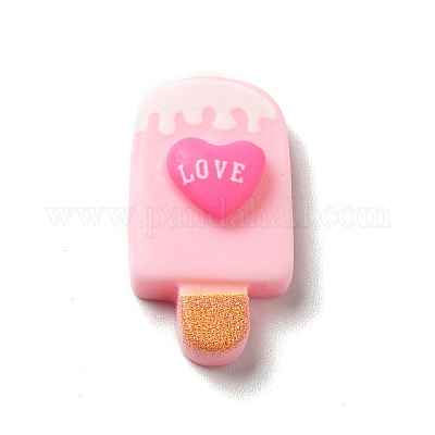 Кабошоны из непрозрачной смолы с мультяшной закуской RESI-K019-47-1