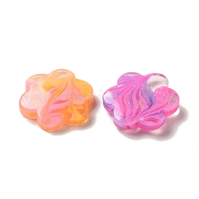 Градиент цвета прозрачная смола декодирует кабошоны RESI-D008-06C-1