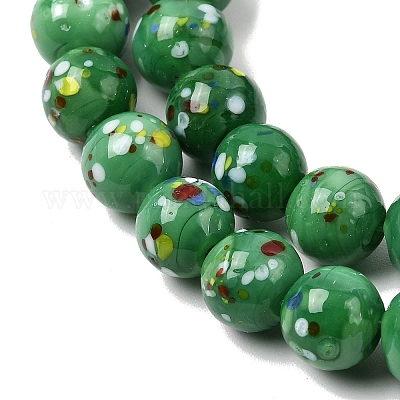 Бусы лэмпворк ручной работы&nbsp;LAMP-H071-01B-09-1