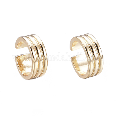 Orecchini a bracciale in ottone&nbsp;EJEW-I249-12G-1