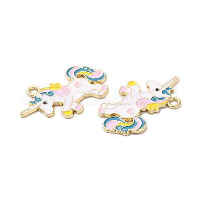 Подвески из эмали и сплава ENAM-D046-24G-02-1