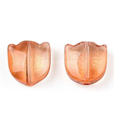 Спрей окрашены прозрачные стеклянные бусины GLAA-T022-26-D01-1