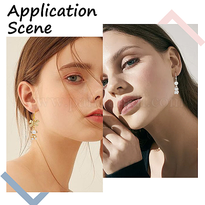 32 шт. 2-х цветные подвески из АБС-пластика с имитацией жемчуга ALRI-SC0001-27-1