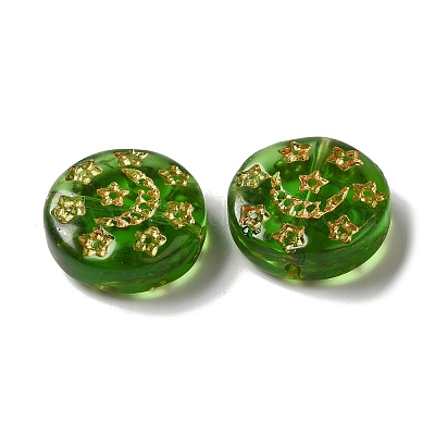 Прозрачные бусины лэмпворк LAMP-P065-04A-05-1