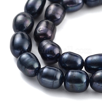 Окрашенные натуральные культивированные нити из пресноводного жемчуга PEAR-P062-08C-1