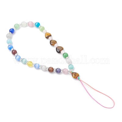 Ремни для мобильных телефонов в форме кошачьего глаза HJEW-JM03427-01-1