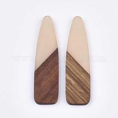 Большие подвески из смолы и ореха&nbsp;X-RESI-S358-98D-1