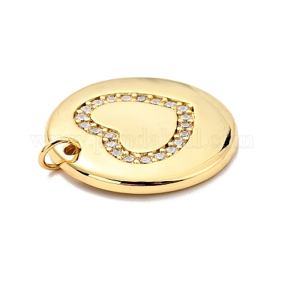 Латунные микро проложить кубического циркония подвески KK-E015-25G-1