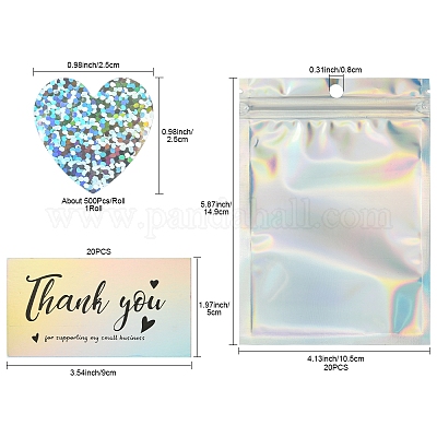 Прямоугольные пластиковые пакеты с застежкой-молнией на тему Дня благодарения с блестками и голографическими элементами OPP-FS0001-16A-1