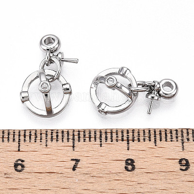 Латунный микро-паве кубический цирконий KK-U056-56P-1