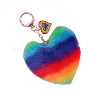 Брелок из искусственного меха кролика PW-WG73195-01-1