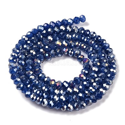 Запекание гальванических нитей стеклянных бусин DGLA-A039-J4mm-B04-1