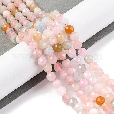 Природные морганит нитей бисера&nbsp;G-F770-C09-05-1