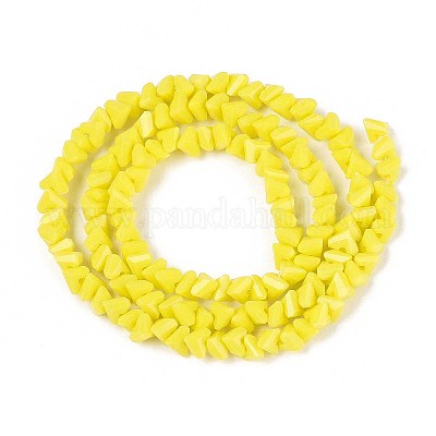 Непрозрачное стекло бисер нитей GLAA-N019-4mm-13-1