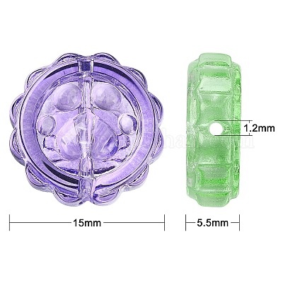 100шт ручной работы бусины лэмпворк LAMP-CJ0001-43-1