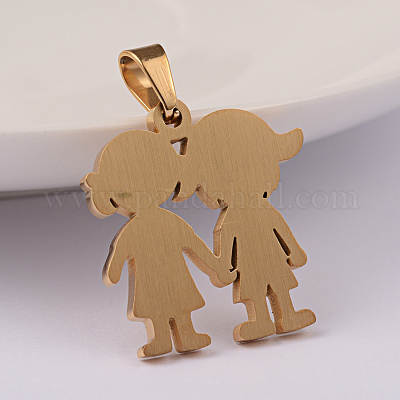 Подвески Lover из нержавеющей стали 304 с ионным покрытием (IP) STAS-M245-03G-1