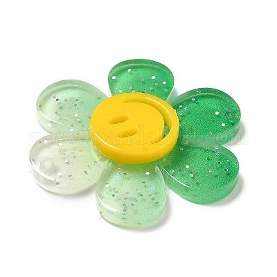 Прозрачные акриловые подвески градиентного цвета OACR-H004-01B-1