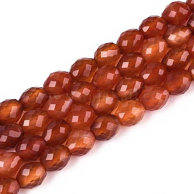 Природного сердолика нитей бисера&nbsp;G-T142-84-1