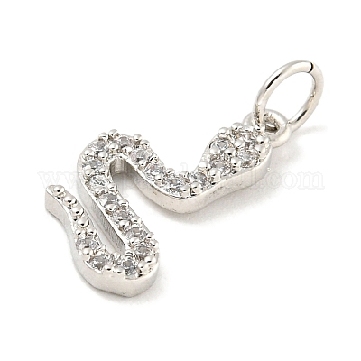 Покрытие стойки латунь микропаве прозрачные подвески из кубического циркония KK-B093-02F-P-1