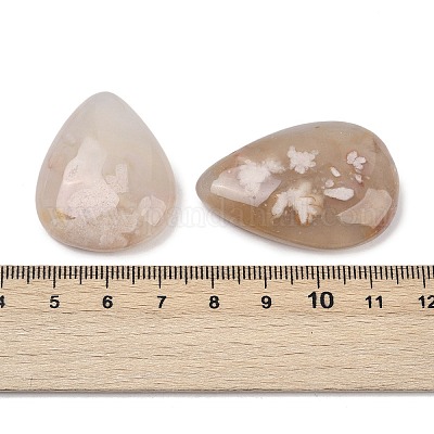 Натуральные кабошоны из агата сакуры G-U020-01-1