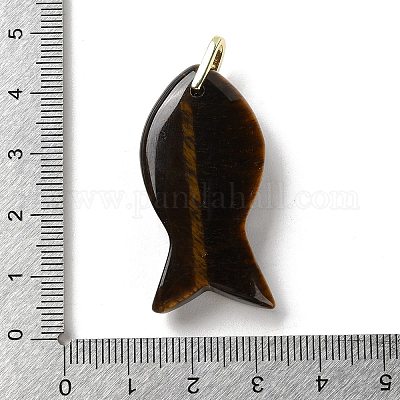 Природных тигровый глаз подвески G-Z102-02G-01-1