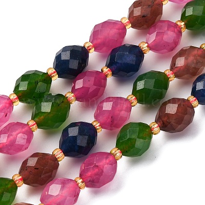 Бусины из натурального белого нефрита G-D305-B01-01G-1