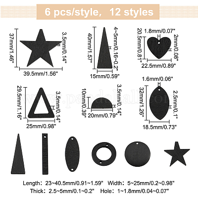 Набор для поиска поделок для изготовления ювелирных изделий WOOD-PH0002-46-1
