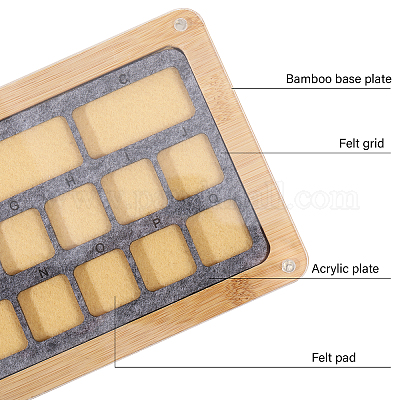 Бамбуковые витрины для ювелирных изделий&nbsp;DIY-BC0014-25A-1