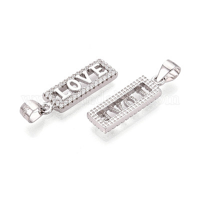 925 подвеска в форме сердца с хамсой из стерлингового серебра с микропаве из прозрачных кубических цирконий STER-N016-101P-1