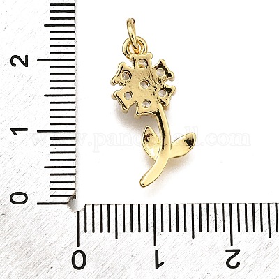 Стойки обшивки латунь микро проложить Циркон подвеску KK-K401-50B-G-1