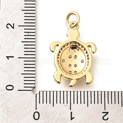 Латунные микро проложить кубического циркония подвески KK-Q040-02B-G-1