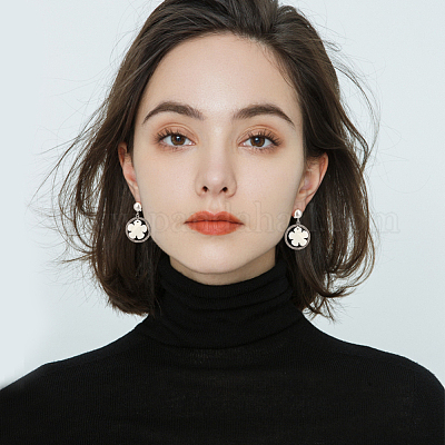 40шт 2 цвета латунные клипсы для серег KK-SP0001-13-1