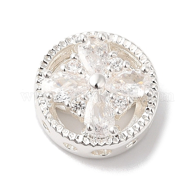 Латунные микропаве из прозрачного кубического циркония KK-G503-09S-1