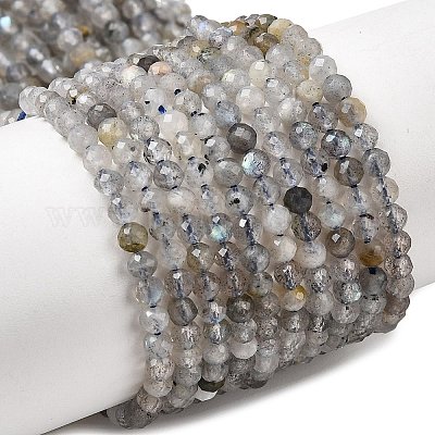Природные лабрадорита бисер нитей G-RM250104-E8-1
