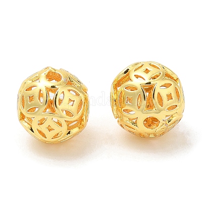 Экологически чистые латунные бусины с покрытием стойки KK-A186-04G-1