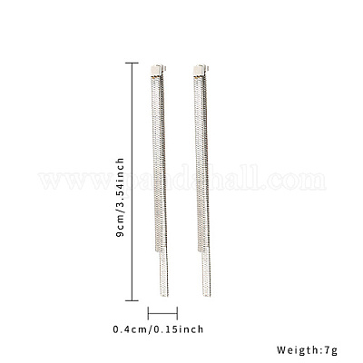 Серьги-гвоздики из нержавеющей стали 304 QT8016-2-1