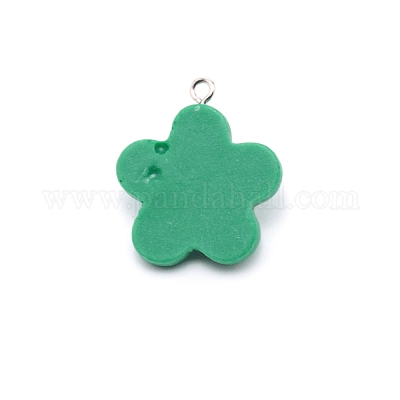 Подвески из непрозрачной смолы RESI-WH0013-05B-1