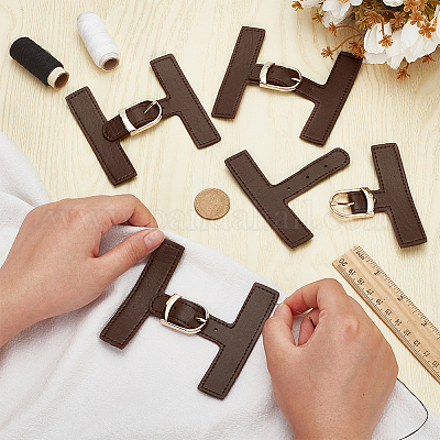 Пряжка из искусственной кожи FIND-WH0139-312A-1