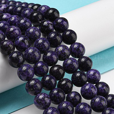 Нити бусин из натуральной окрашенной кунжутной яшмы G-E443-A34-1