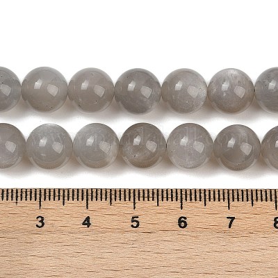 Натуральные серые бусины из лунного камня G-G206-A01-10mm-1