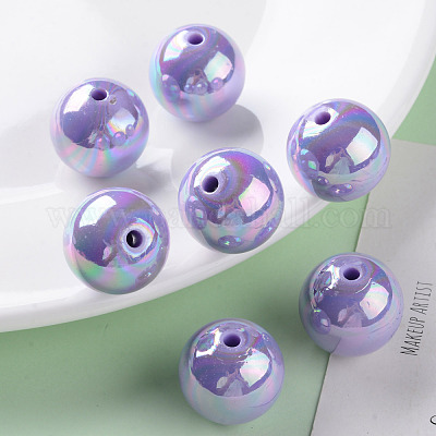 Непрозрачные акриловые бусины MACR-S370-D20mm-SS2114-1